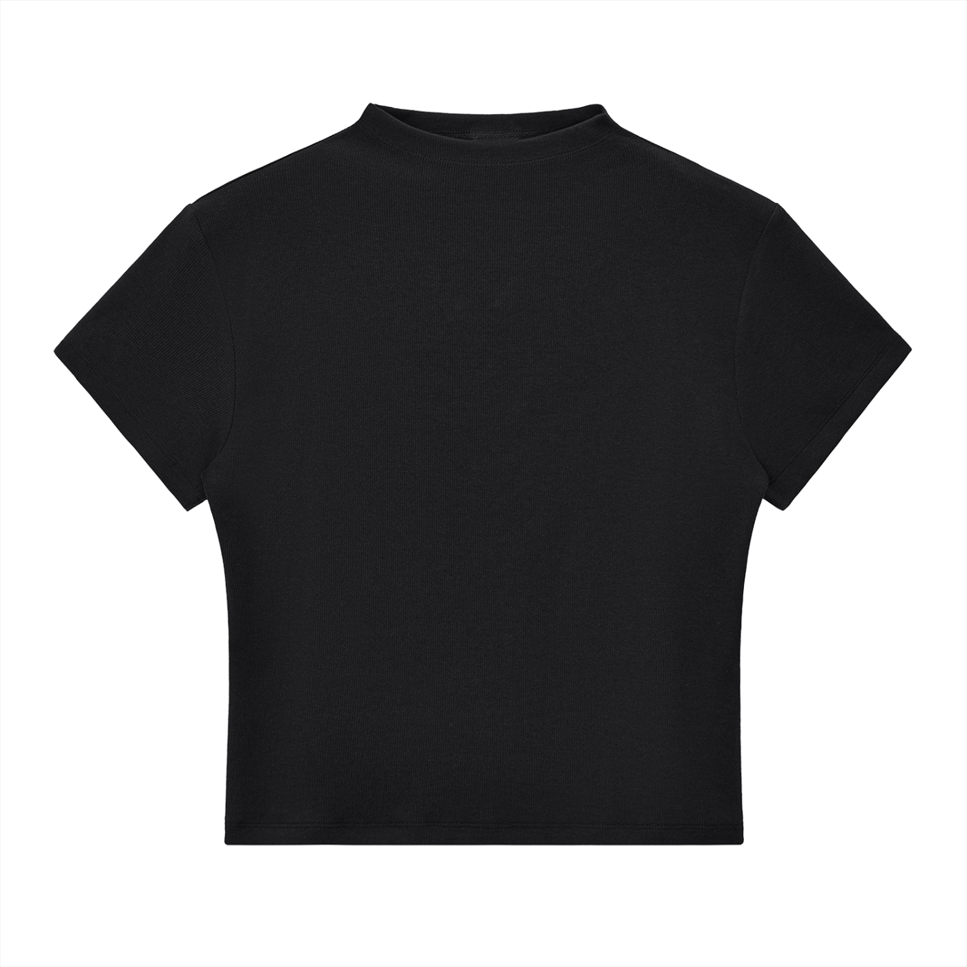 Seamless-Feel Slim Fit Mock Neck Basic