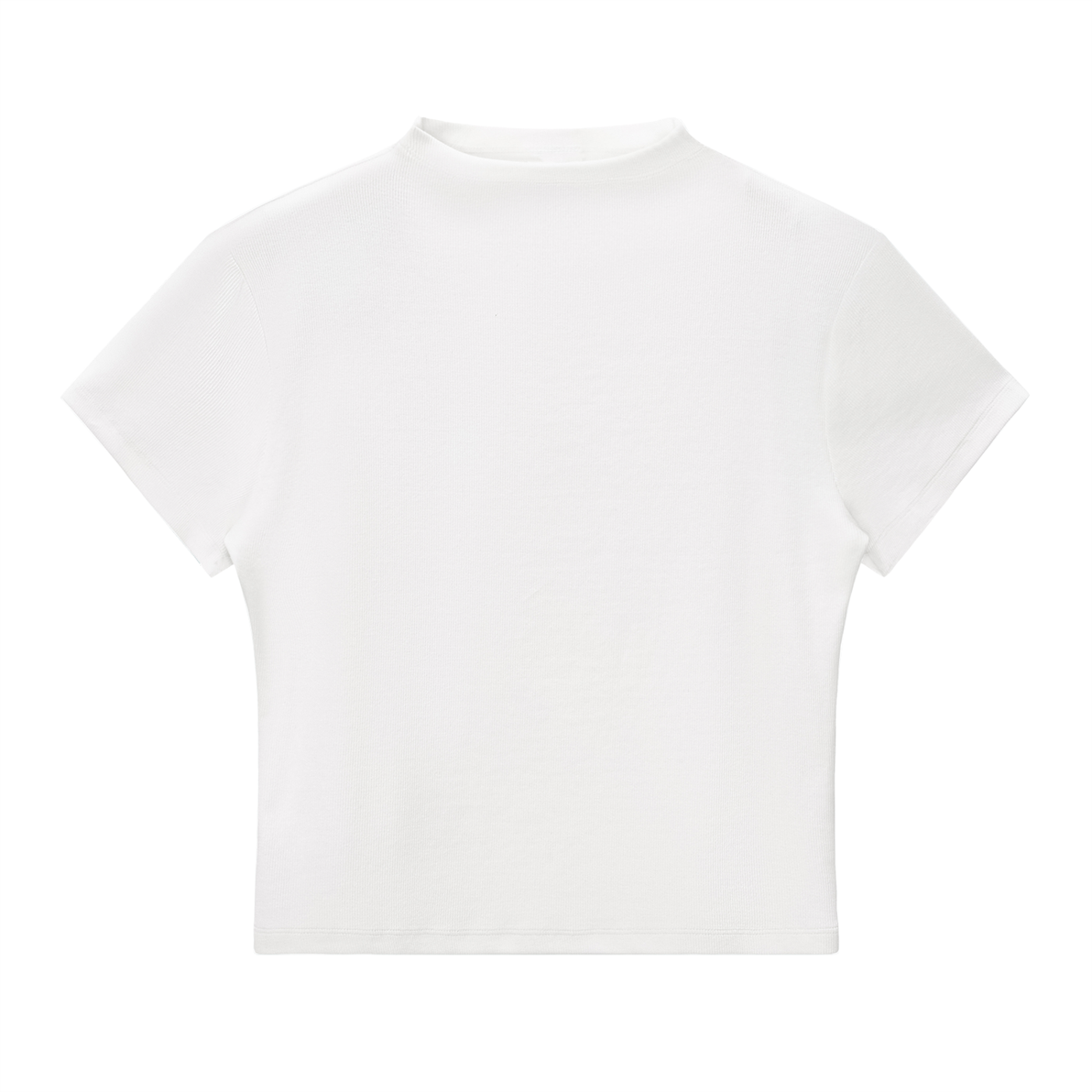 Seamless-Feel Slim Fit Mock Neck Basic