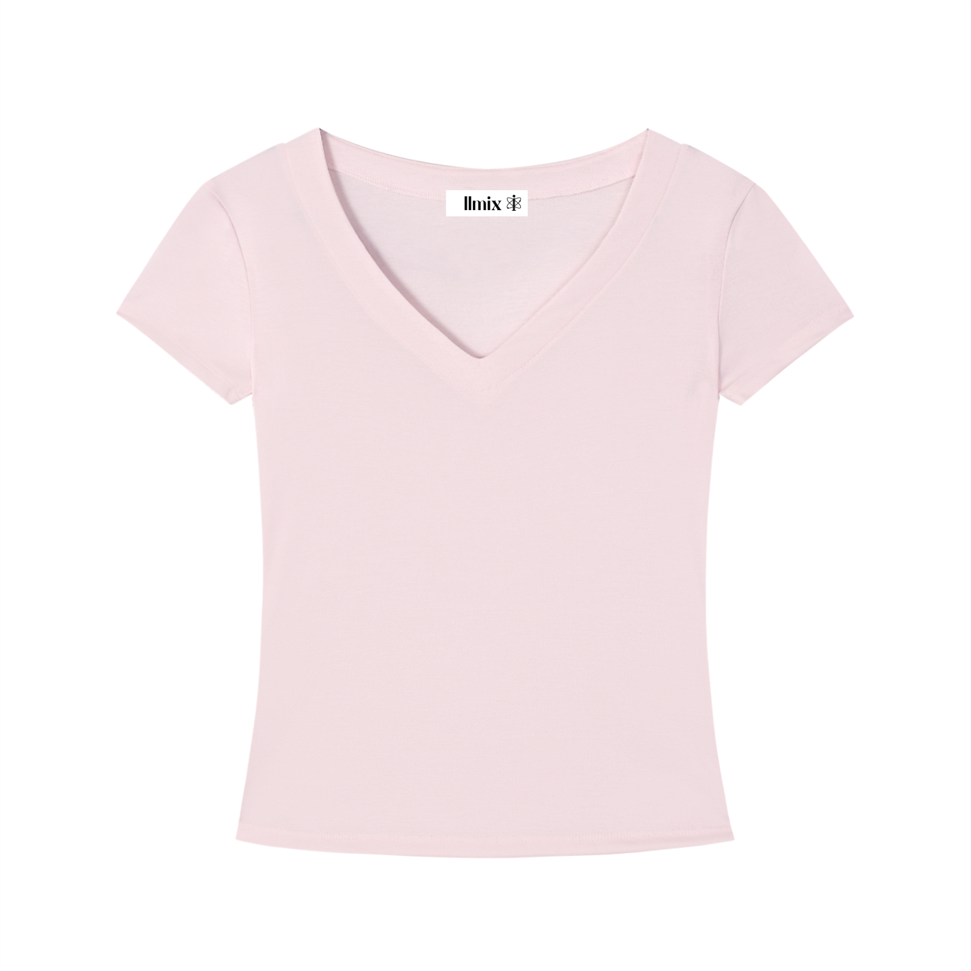 Women's Tencel Slim Fit V-Neck Crop Top