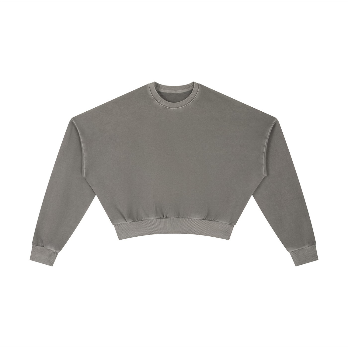 Street-Ready Vintage Cropped Crewneck
