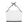 Sporty Contrast Trim Halter Top - Summer Essentials