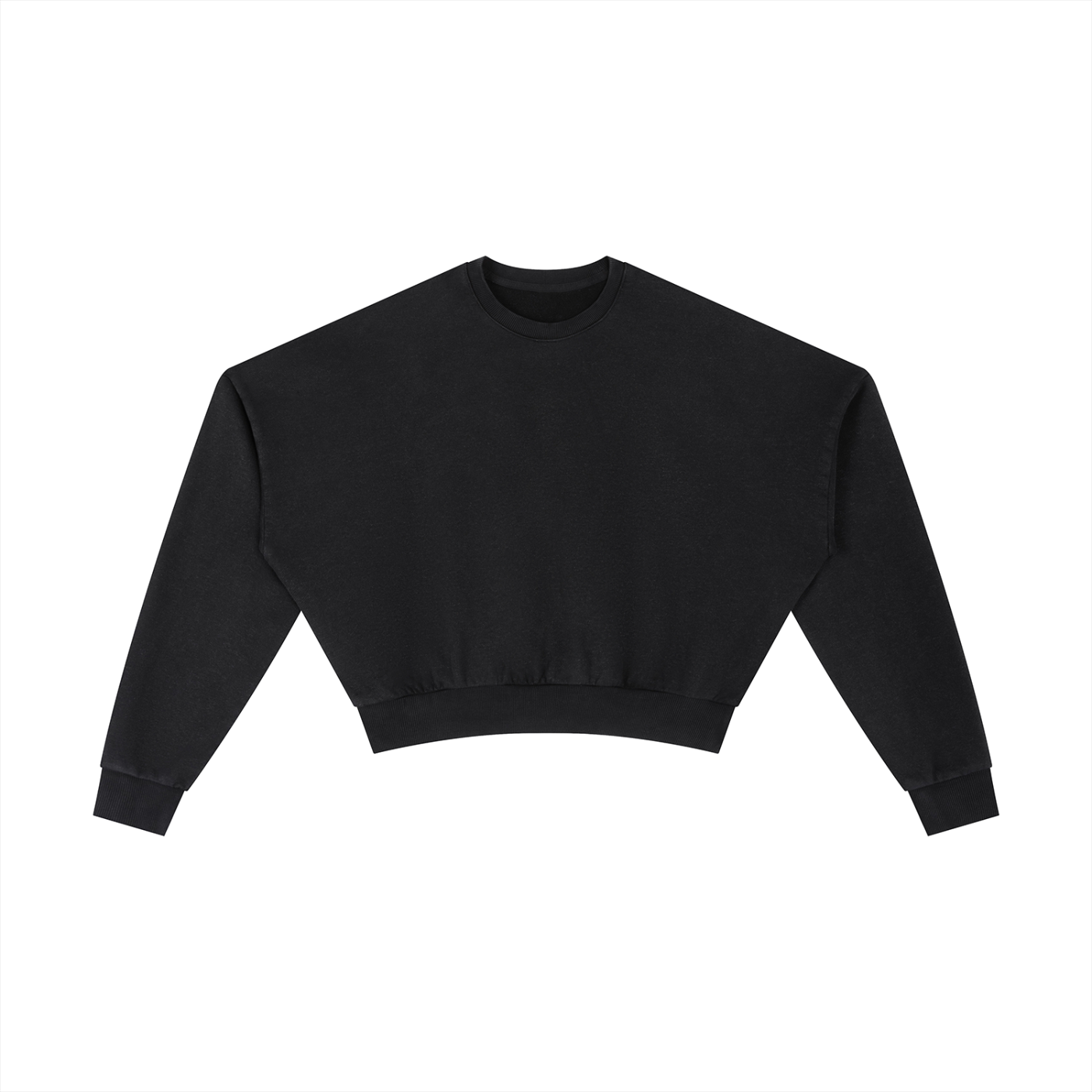 Street-Ready Vintage Cropped Crewneck