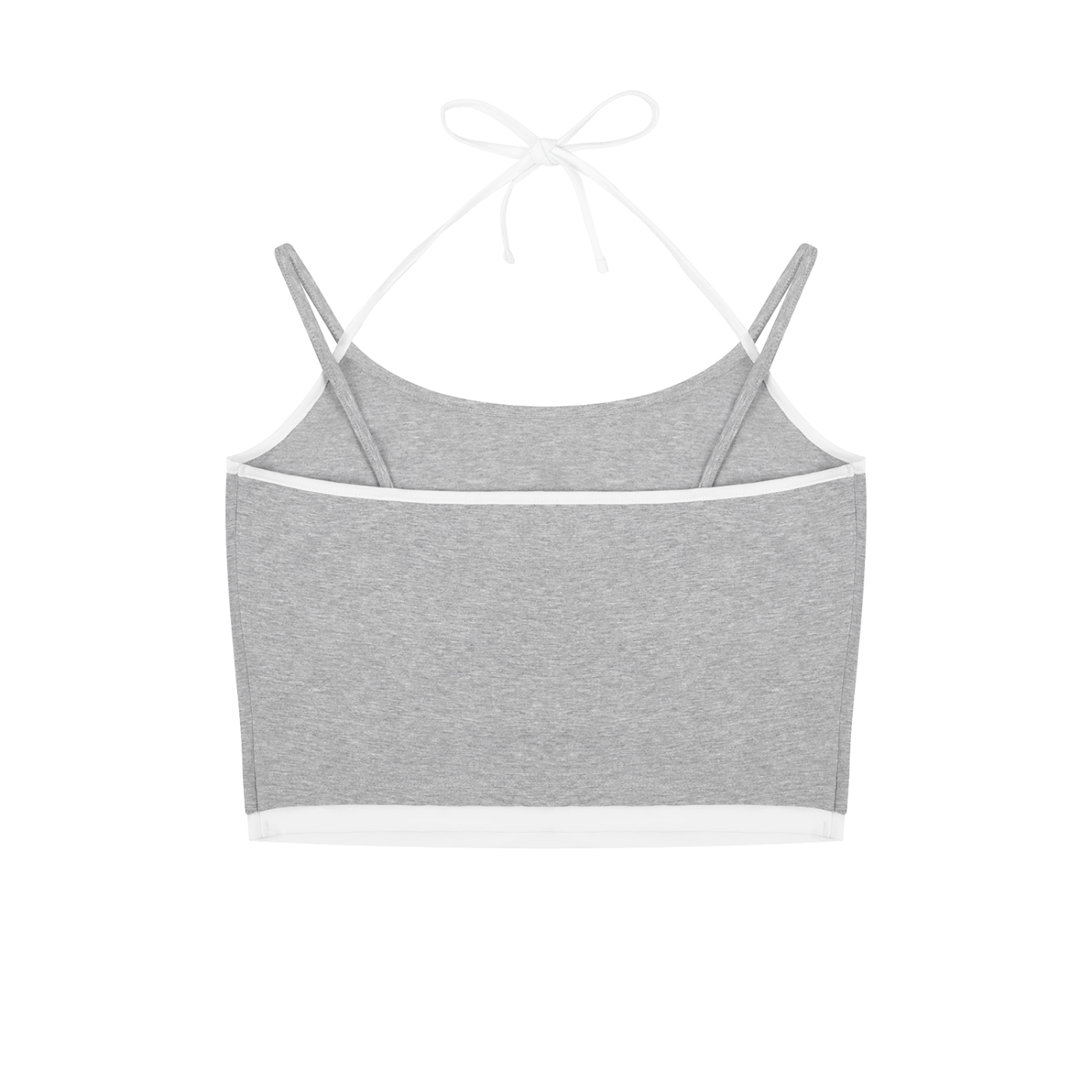 Sporty Contrast Trim Halter Top - Summer Essentials