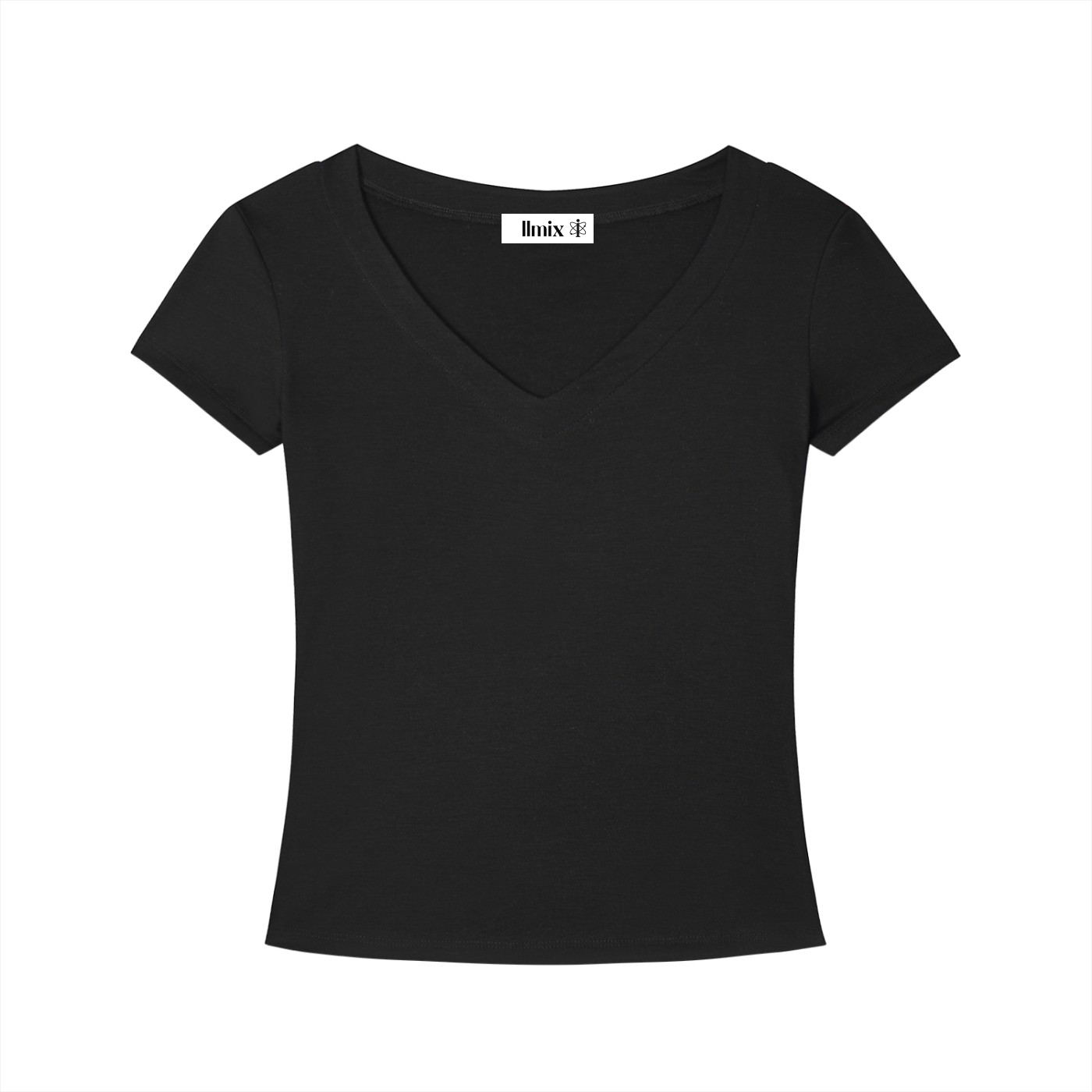 Women's Tencel Slim Fit V-Neck Crop Top