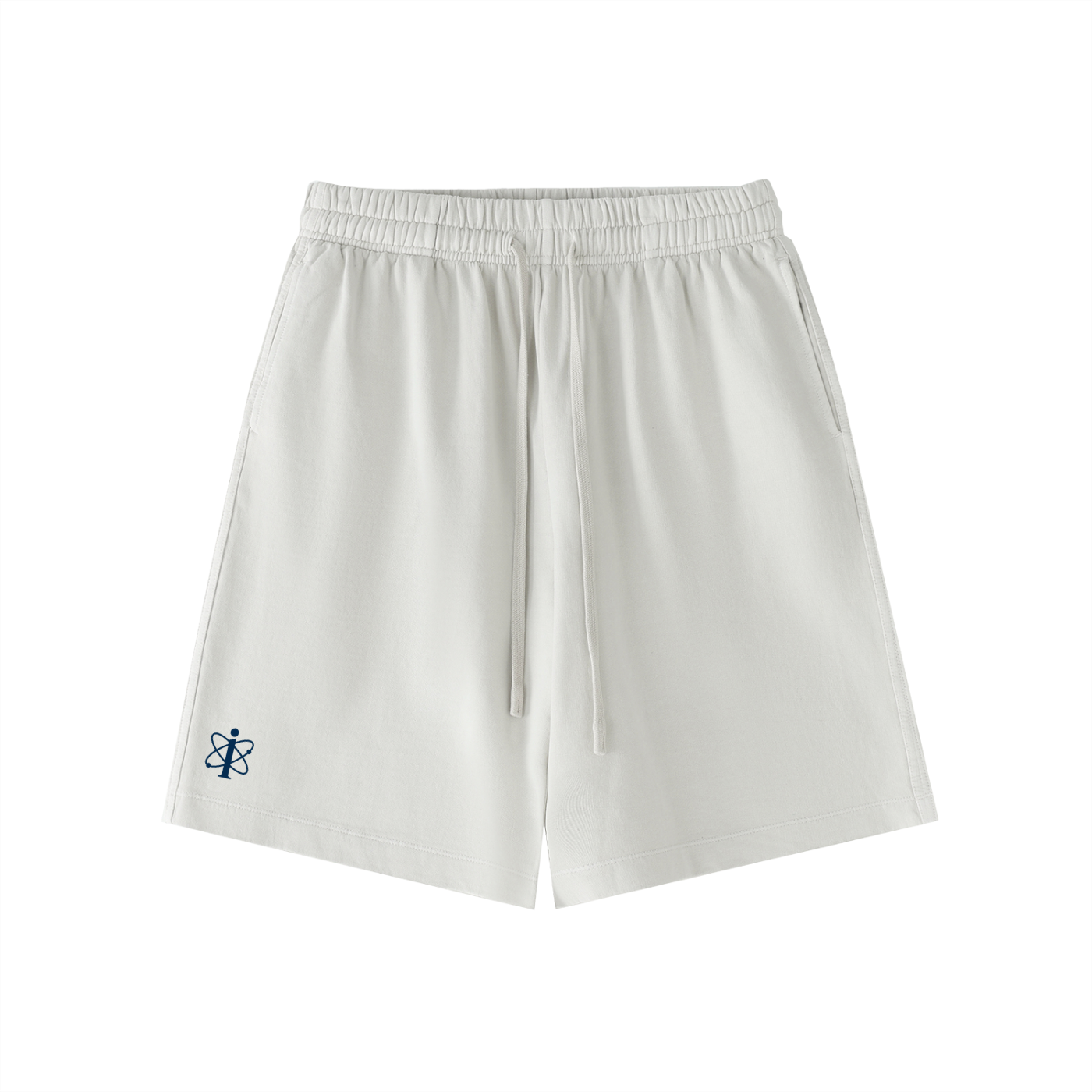 Retro Washed Cotton Lounge Shorts White