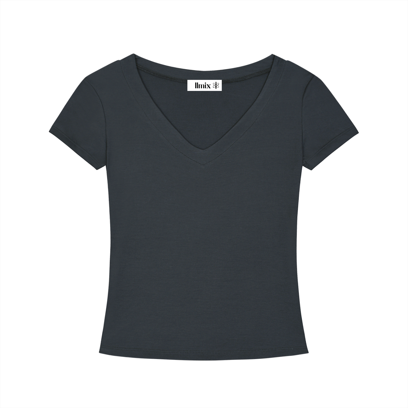 Women's Tencel Slim Fit V-Neck Crop Top