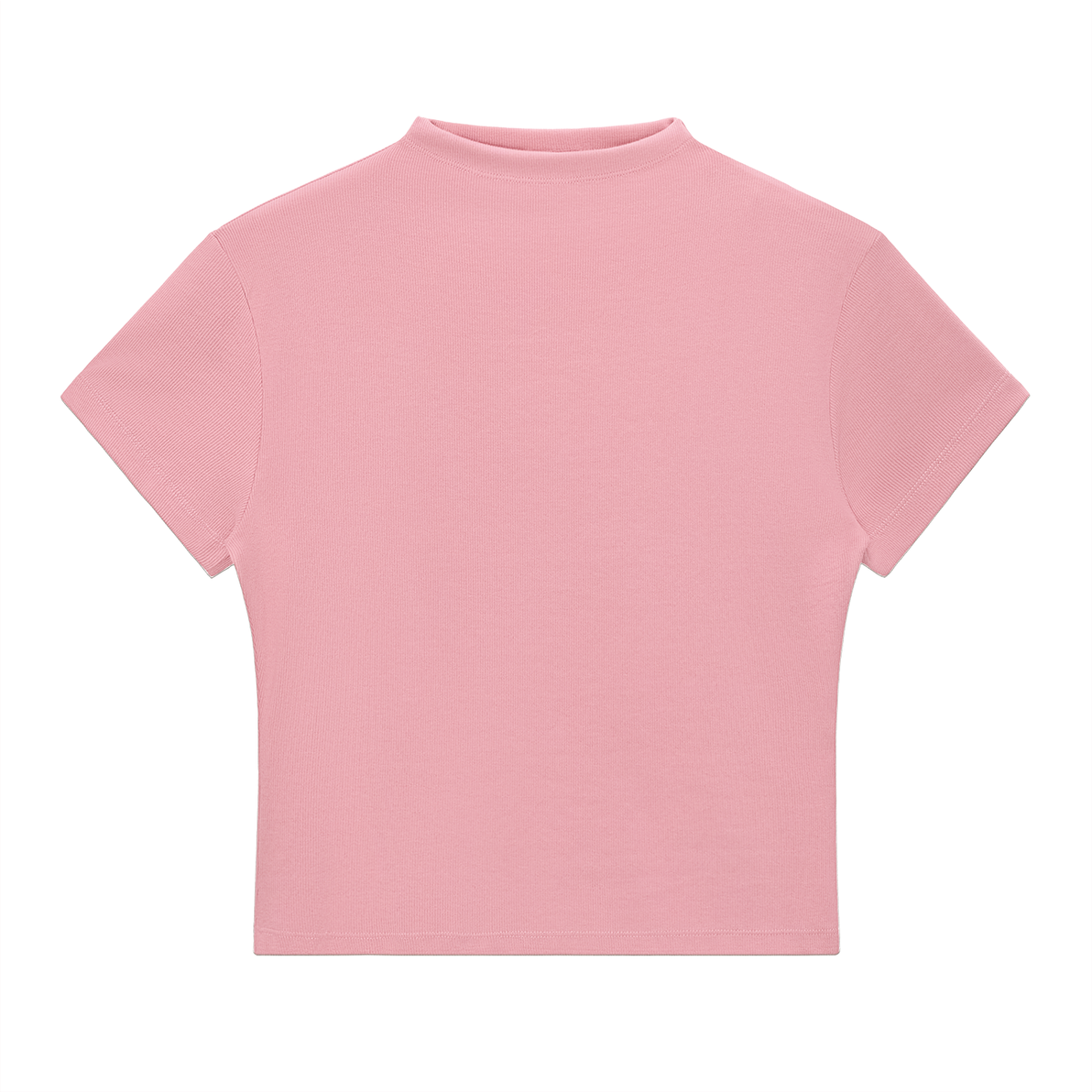Seamless-Feel Slim Fit Mock Neck Basic